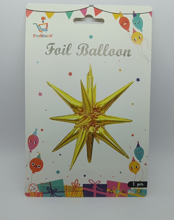 Foil Balloon Star Golden Colour