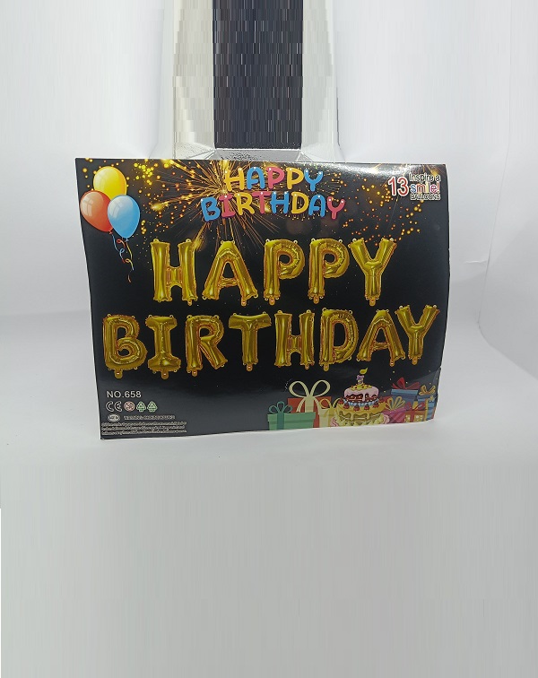 Foil Happy Birthday Golden Colour