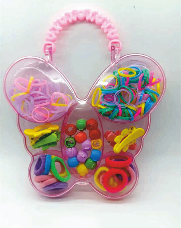 Girls Hair Clips Butterfly Bag Pack For Birthday Return Gifts