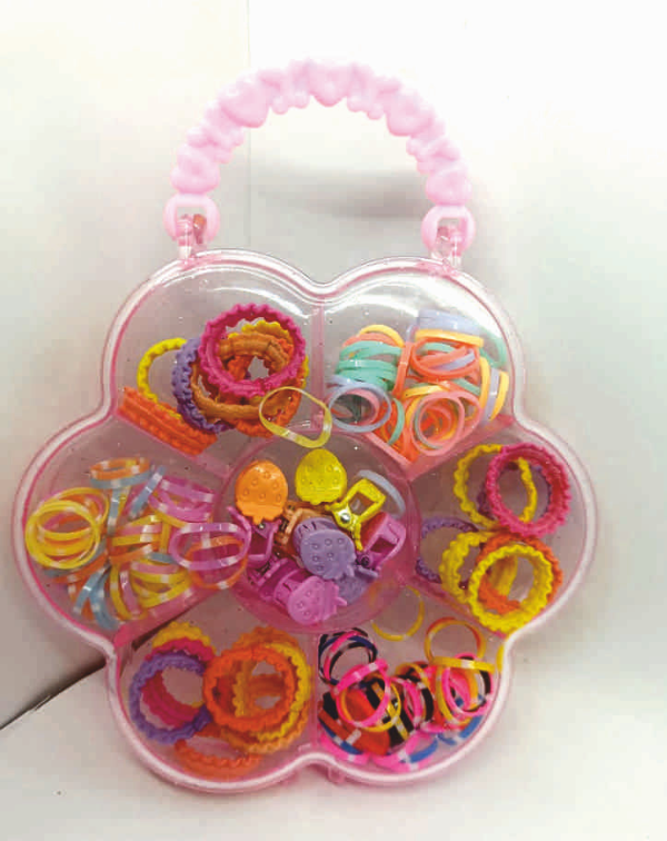Girls Hair Clips Flower Bag Pack For Girls