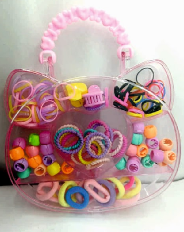 Girls Hair Clips Panda Bag Pack For Girls